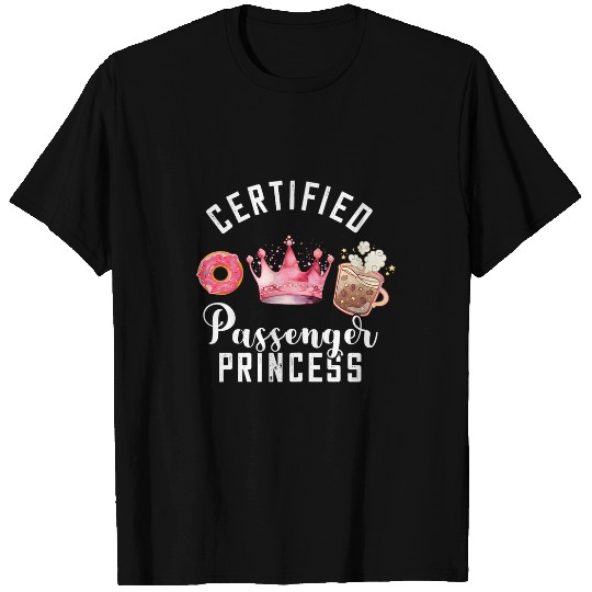 Coffee Fun Certified Passenger Princess Codriver Coffee Donut Crown T-Shirts