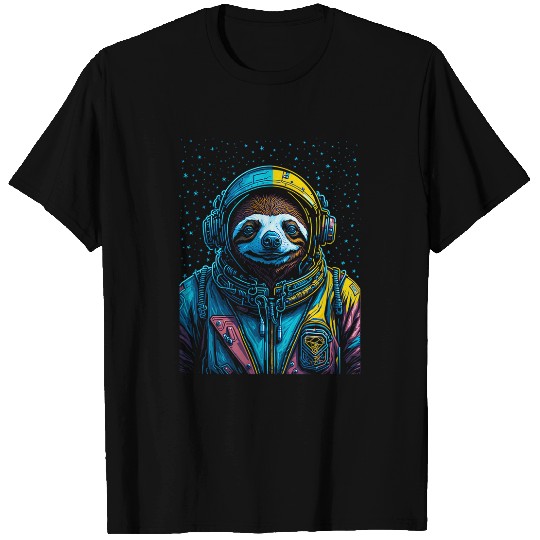 Sloth Pet Cosmic Slothtronaut Galaxy Explorer Space Sloth Graphic 1 T-Shirts