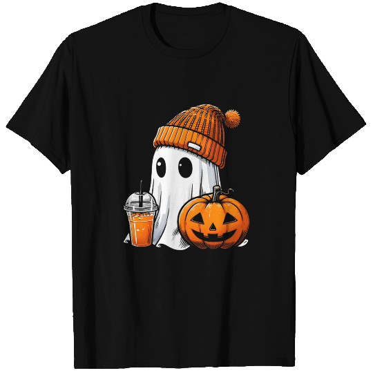 Coffee Fun vintages Pumpkin Coffee ghosts Cute Halloween Costume Funny T-Shirts