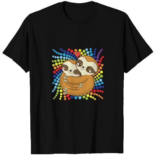 Sloth Pet Couples Gift Wedding Anniversary Valentines LGBTQ 1 T-Shirts
