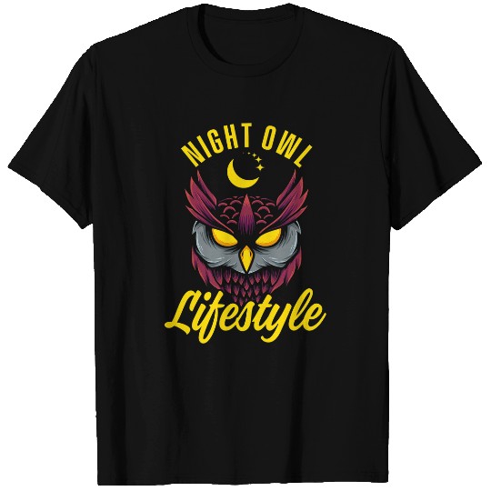 Owl Pet Night Owl Cute Bird Lover Owner Cool Owl Eagle Art T-Shirts