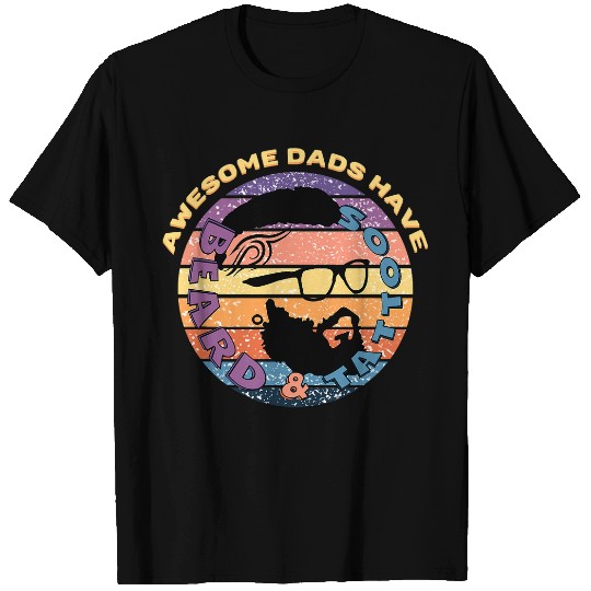 Beard and Tattoo Dad 1 T-Shirts
