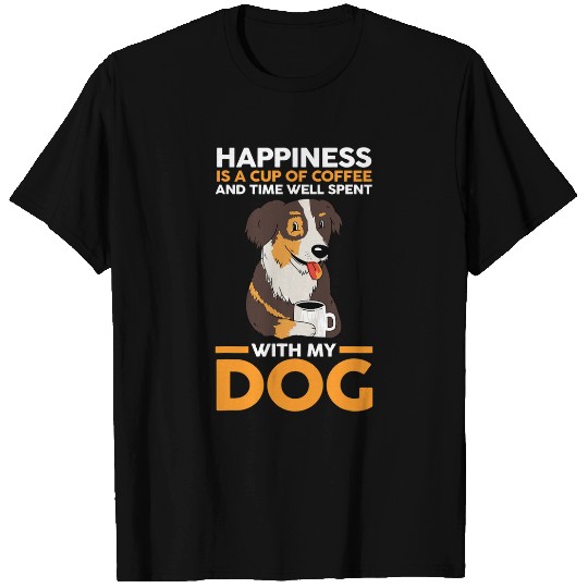 Coffee Dog Australian Shepherd 1 T-Shirts