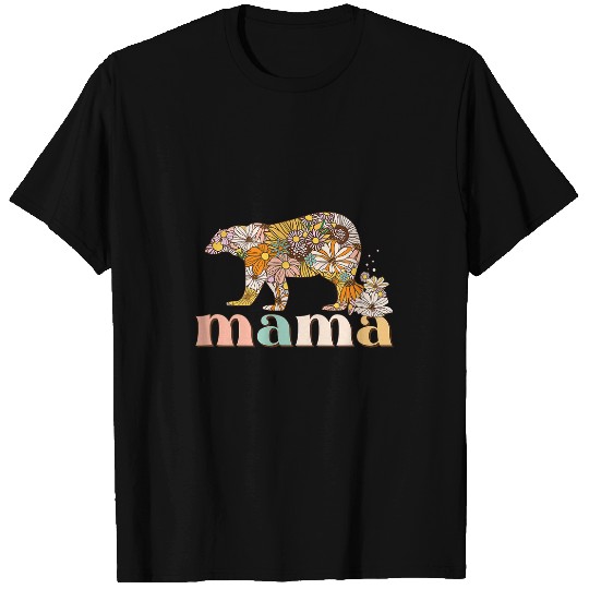 Bear Pet Mama Bear Polar Bear hearts and flowers Mothers Day T-Shirts