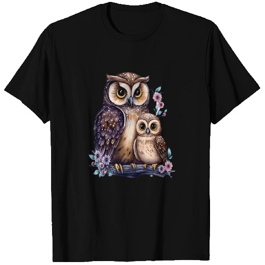 Owl Pet Night Bird Eagle Owl Barn Owl Wisdom Mouse 72 T-Shirts