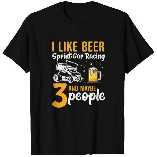 Beer Fun I Like Beer Sprint Car Racing 23 beer Drinking people 07 T-Shirts