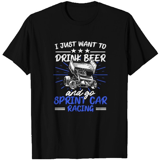 Beer Fun Sprint Car Racing Drink Beer Race Track Racer 20 T-Shirts