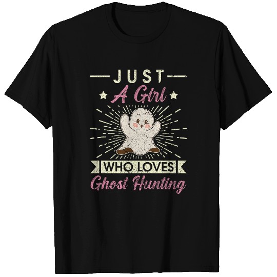 Funny ghosts Hunting Women Girls Halloween ghosts Hunter T-Shirts