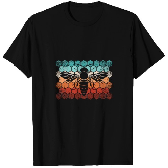 Beekeeping Honey Honeycomb Beekeeper Retro Bee T-Shirts