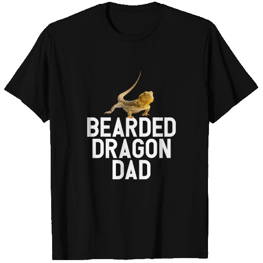 Bearded Dragon Dad Pet Reptile Keeper Wildlife Animal Lover T-Shirts