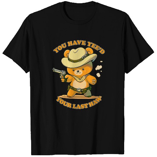Bear Pet Yee Haw Cowboy Bear vintages Graphic Tee T-Shirts