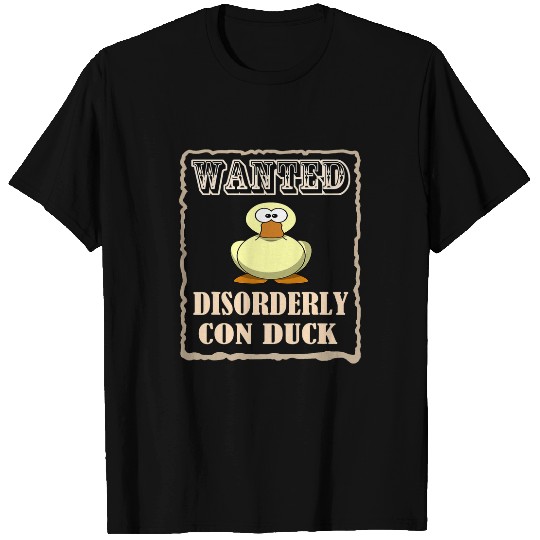 Duck Pet Funny Pet Duck Mom Dad Humor Baby Duck Wanted Poster T-Shirts