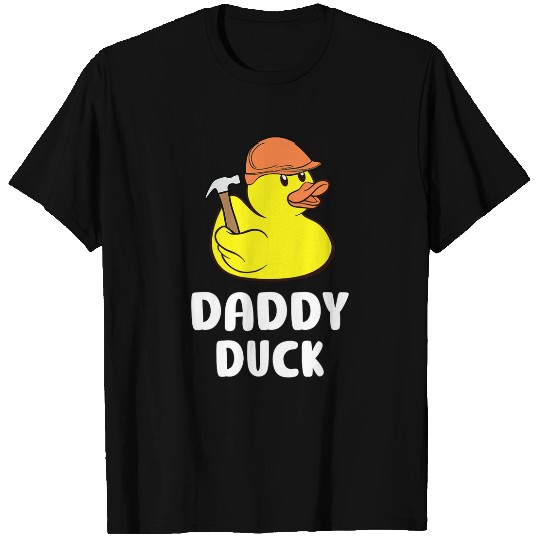 Duck Pet Daddy Duck Construction Site Dad Rubber Duck T-Shirts