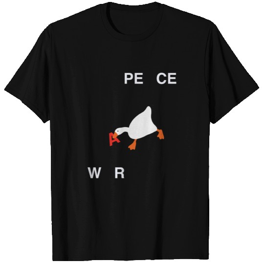 Duck Pet wars Peace Duck Goose Rebel Funny Indie Minimal Ironic T-Shirts