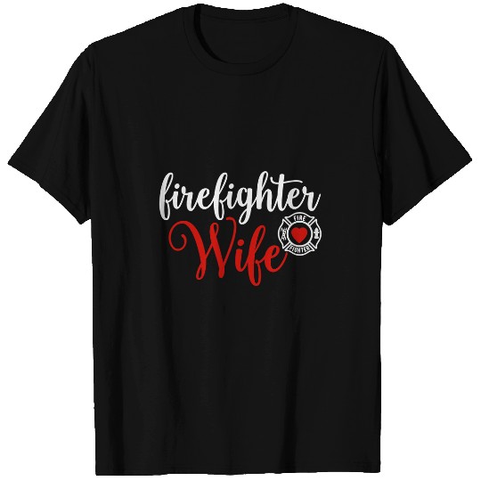 Firefighter Job Wife gift for Husband wife T-Shirts