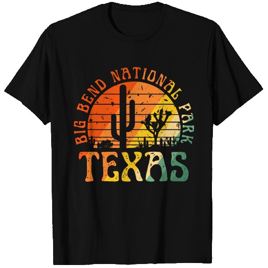 Big Bend National Park Texas Desert Hiking Retro Sunset 9 T-Shirts