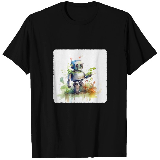 Gardening Robot With Plants Robot Gardening With Plants T-Shirts