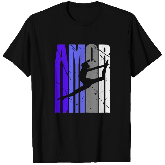 Purple Retro Amor Dance Fan Dancer Squad vintages Color T-Shirts