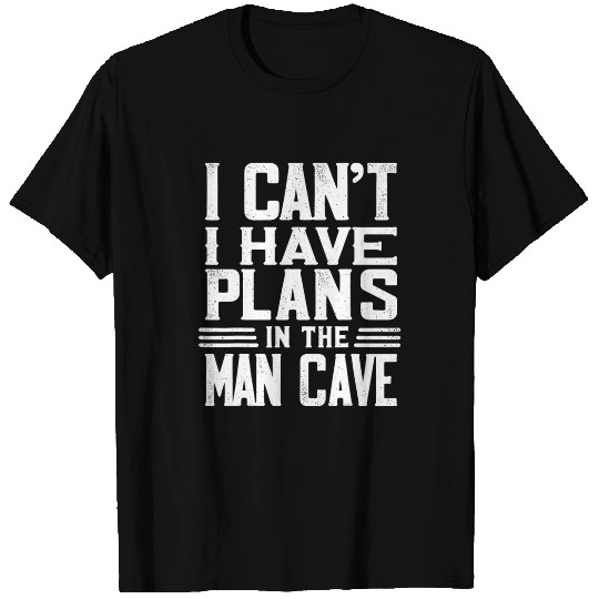 Funny Fathers Day Man Cave Daddy Gamer Dad Football Mens T-Shirts