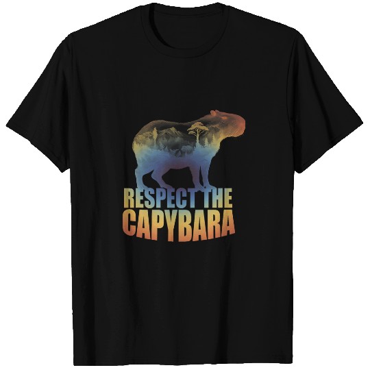 capybaras Pet respect the capybaras pet cool capybaras mounts T-Shirts