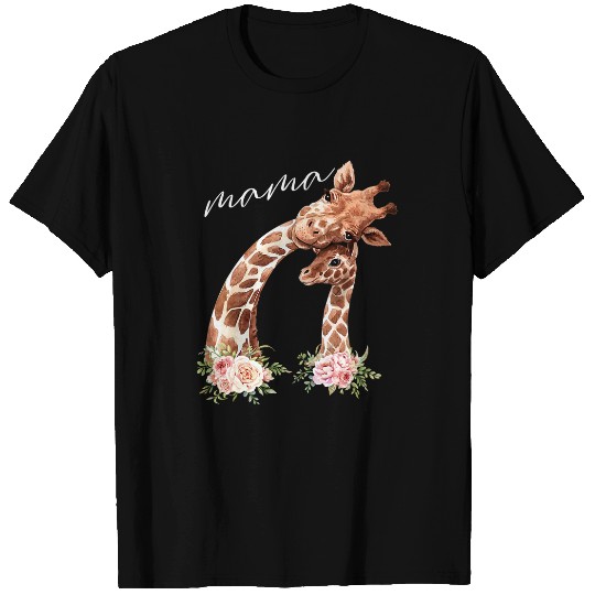 Giraffe Pet Mama Giraffe Tanks New Mom Mommy Gift For Mothers Day T-Shirts