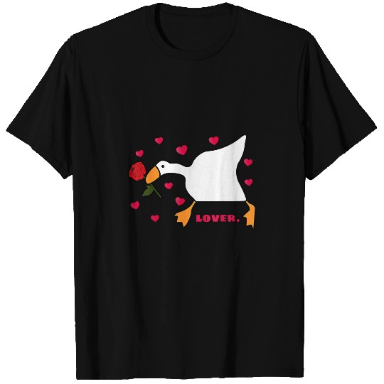 Duck Pet Funny Goose murders Meme Lover Duck Valentines Day T-Shirts