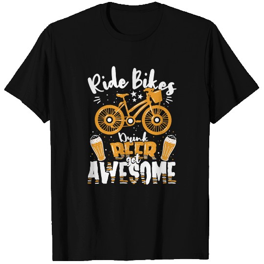 Beer Fun Beer Funny cycling beer drinking becomes unique T-Shirts