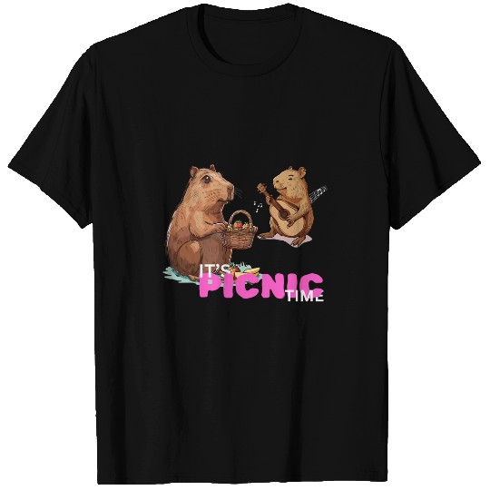 capybaras Pet Funny It s Picnic time T-Shirts