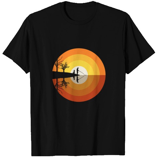 Fishing with my bests friend at sunset T-Shirts