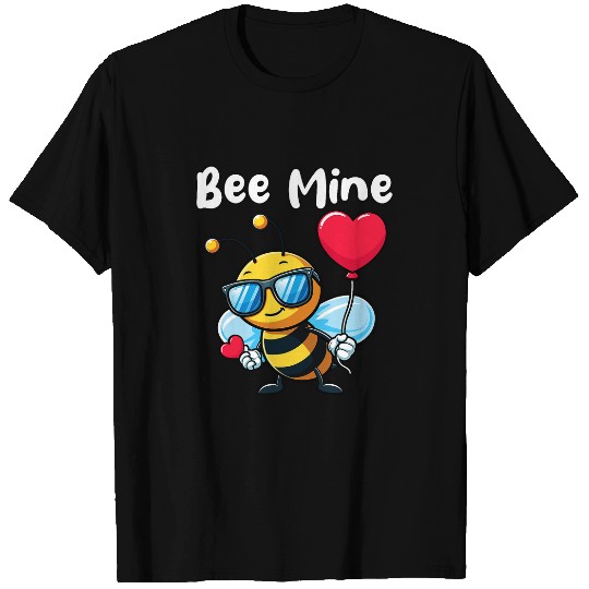 Bee Mine Funny Cute Cool Bee Valentines Day Honey Beekeeper T-Shirts
