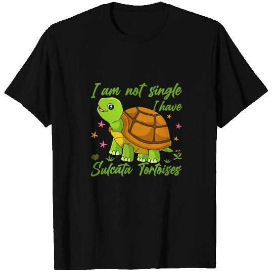 Turtle Pet African Spurred Tortoise Lover Pet Owner Sulcata Tortoise T-Shirts