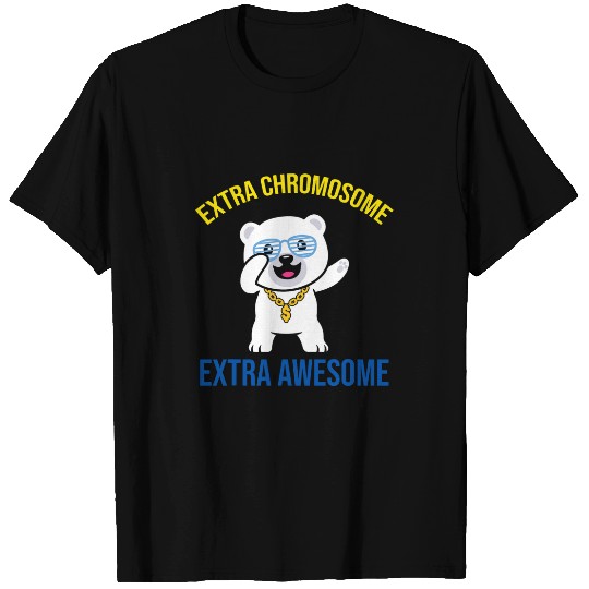 Bear Pet Extra Chromosome Extra Awesome Bear Down Syndromes Awareness T-Shirts