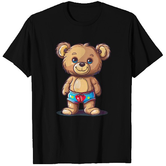 Bear Pet Teddy Bear with swimming trunks for Pool Weather Lovers T-Shirts