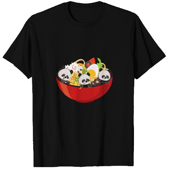 Panda Pet Ramen Tee Kawaii Anime Panda Lover T-Shirts