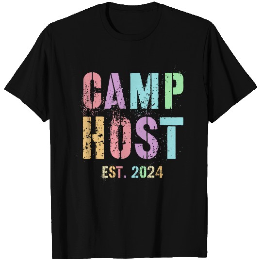 bests Ever CAMP HOST Est 2024 Camping Chaos Coordinator T-Shirts