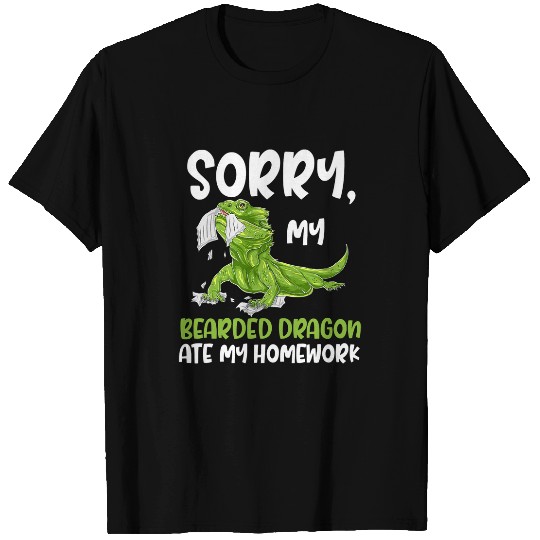 Bearded Dragon Lizard Sorry my Bearded Dragon ate my Homwork T-Shirts