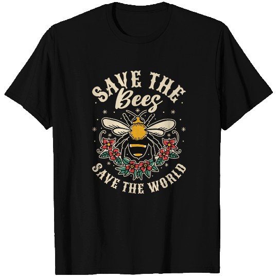 Beekeeper Save The Bees Save The World Beekeeping T-Shirts