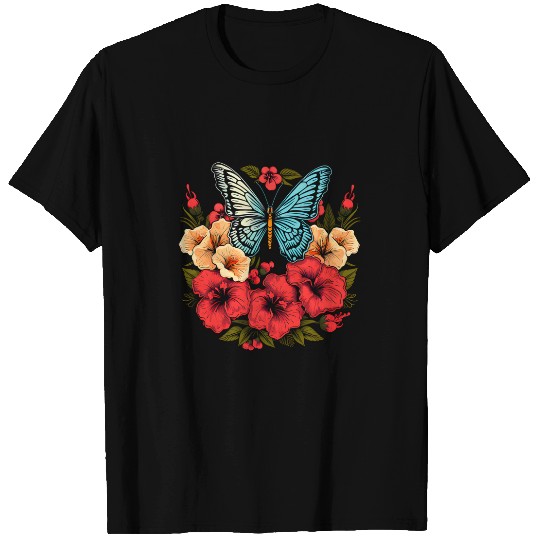 Butterfly Snapdragon flowers girl plant mom flowers spring T-Shirts