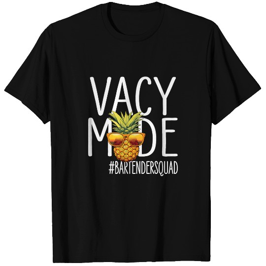 Bartender Vacation Design Vacy Mode Bartender Squad T-Shirts