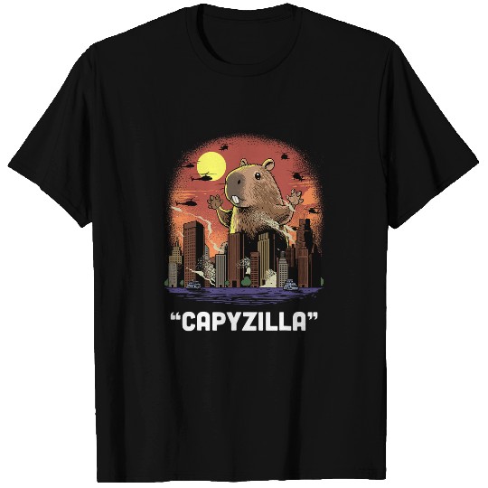 capybaras Pet Funny Kaiju Caybara Monster Rodent Capyzilla T-Shirts