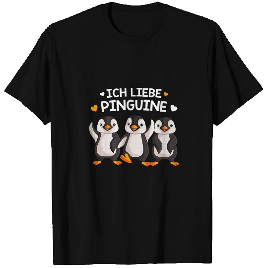 Penguin Pet I Love Penguins Kids Girls Ladies Penguin T-Shirts