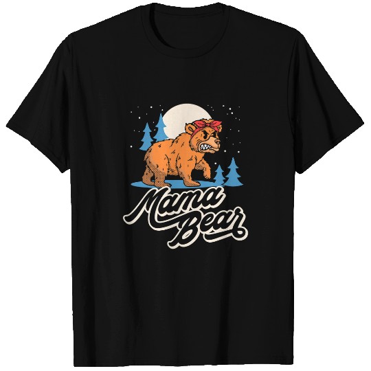 Bear Pet Mama Bear Funny Mothers Day Retro Cute Old School T-Shirts