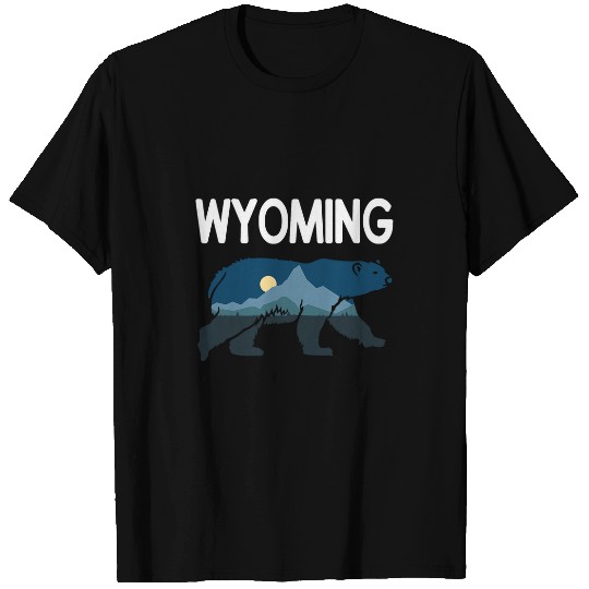 Bear Pet WYOMING Retro Bear Wildlife Conservation Designs Present T-Shirts