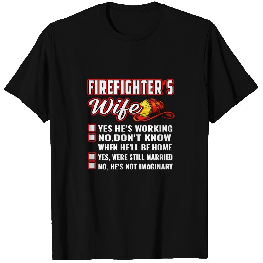 Firefighter Job Wife Red Helmet 113 T-Shirts