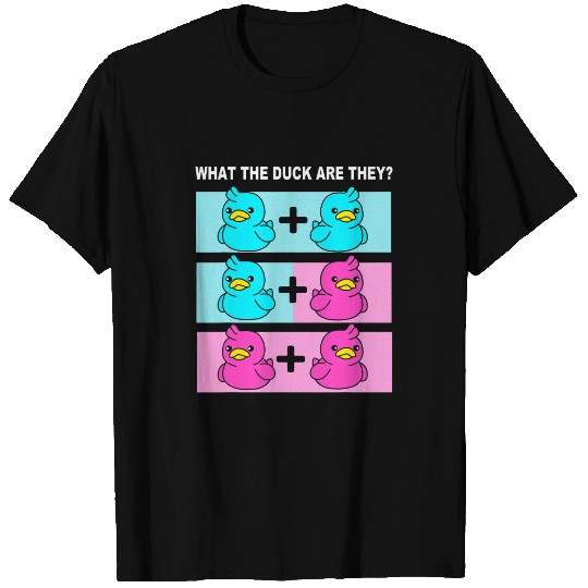 Duck Pet What The Duck Are They Twin Gender Reveal For Mom And Dad T-Shirts