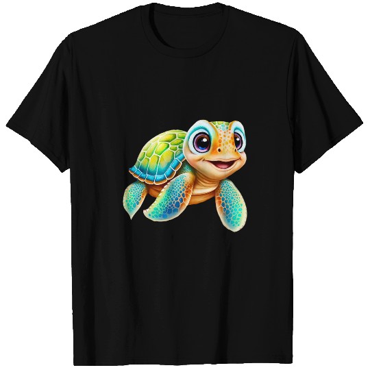 Turtle Pet Cute Baby Sea Turtle design T-Shirts