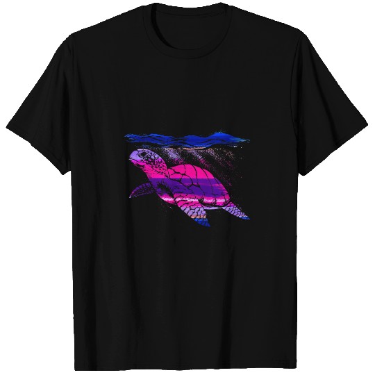 Turtle Pet Design Watercolor Cute Sea Turtles Graphic Animal T-Shirts