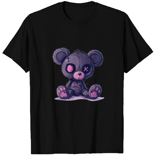 Bear Pet Goth Pastel Cute Creepy Kawaii Teddy Bear Voodoo Doll 4 T-Shirts