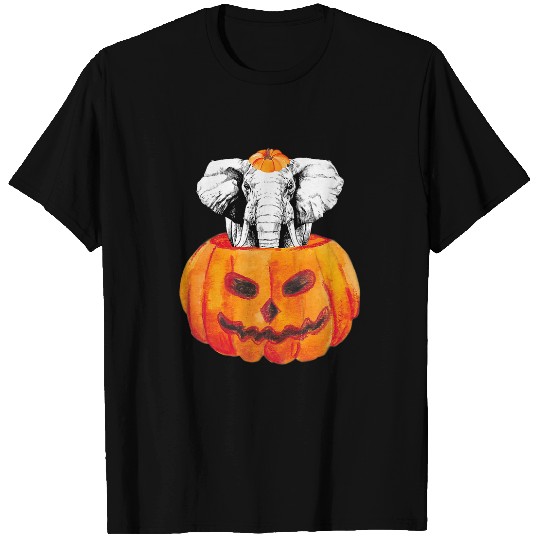 Elephant Pet Happy Halloween Pumpkin Safari Animal Lover T-Shirts