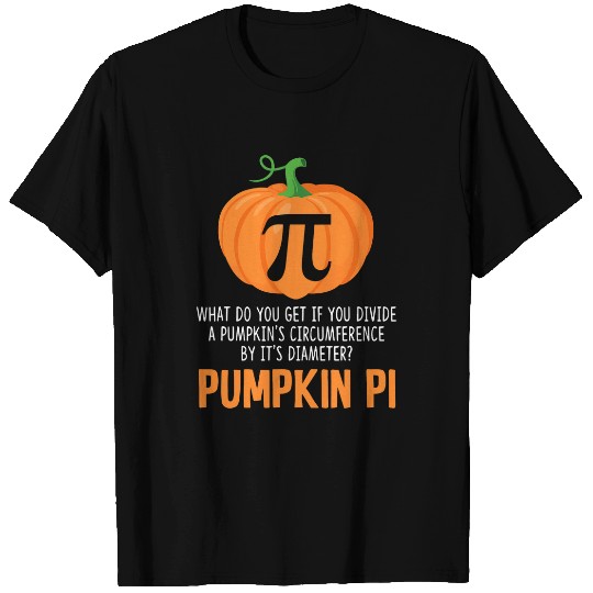 Halloween Math Pun Pumpkin Pi Funny T-Shirts